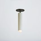 Lodge Flushmount_Painted_On_White-Blackened Steel