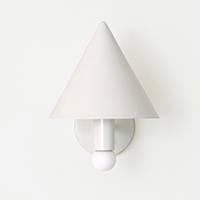 Canopy Sconce White Enamel