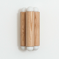 Column Sconce Small Natural Oak