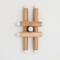 Hieroglyph Sconce Natural Oak