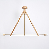 Lodge Chandelier II Natural Oak